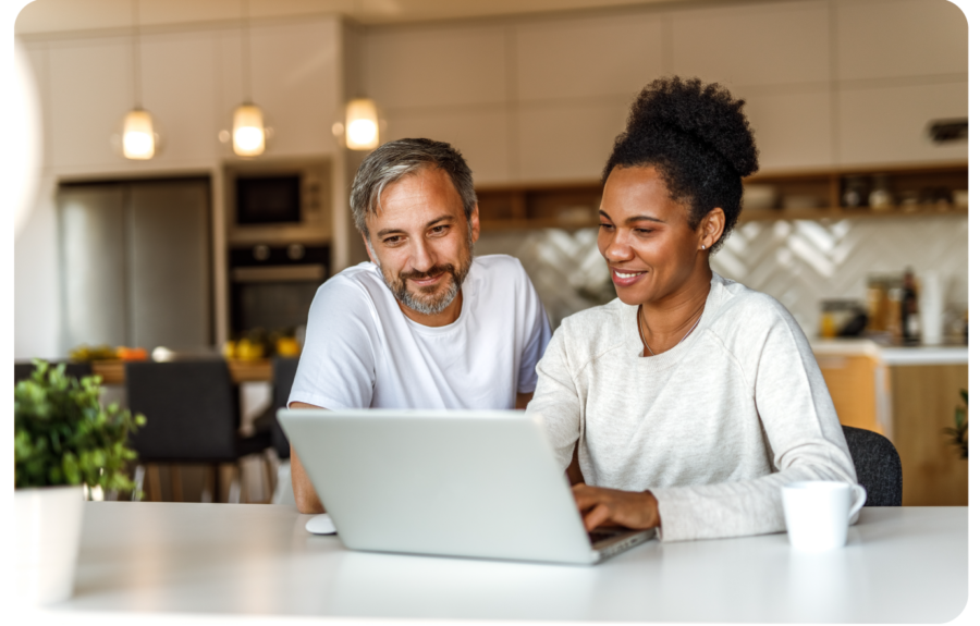 Family on Computer