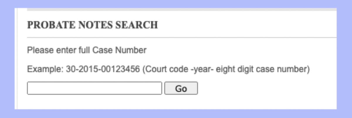 find your probate notes