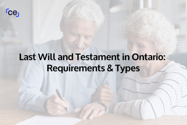 Last Will and Testament in Ontario Requirements Types