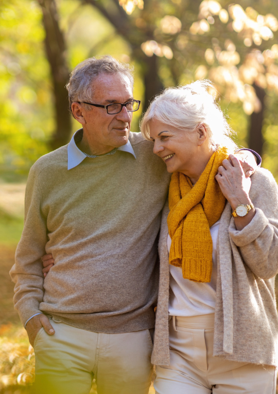 Couple walking fancy card 540x767